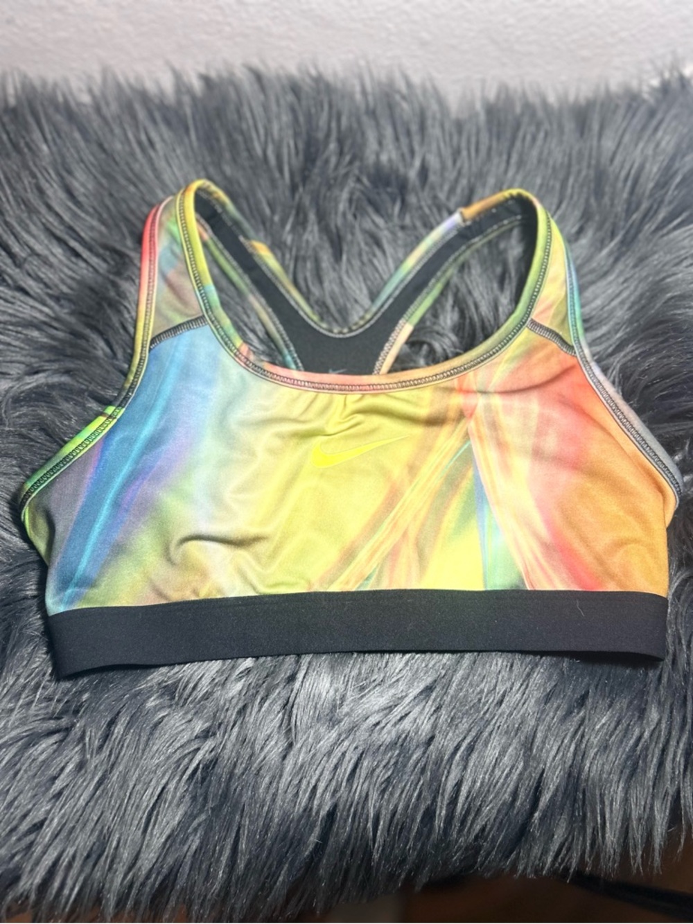Nike Dri-Fit Girls Training Sports Bra Multicolor Size Large